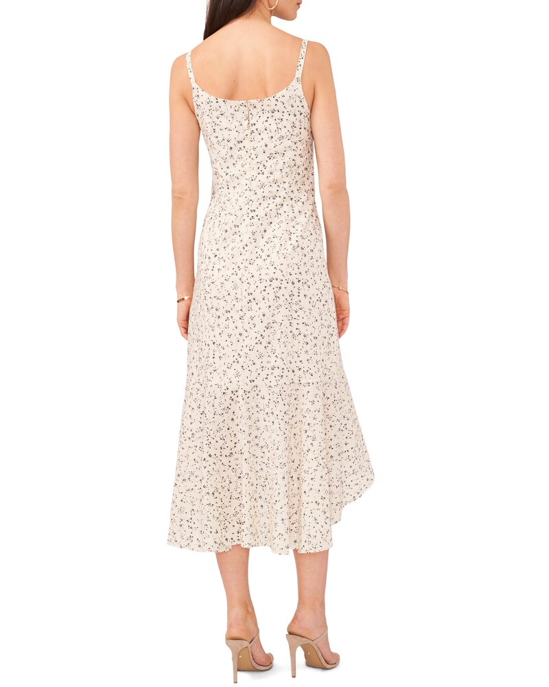 Vince Camuto Floral-Print Ruffled High-Low Dress Birch ID-OENI3104
