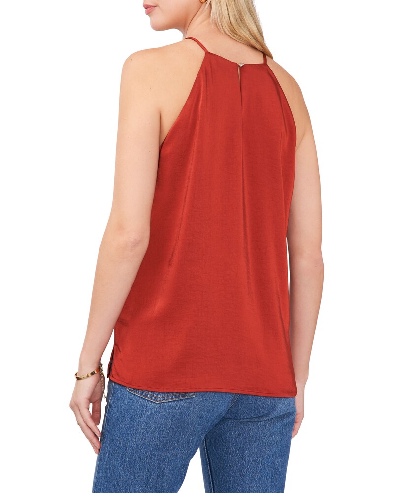 Vince Camuto Satin Tank Top Chili Oil ID-OLNG4714