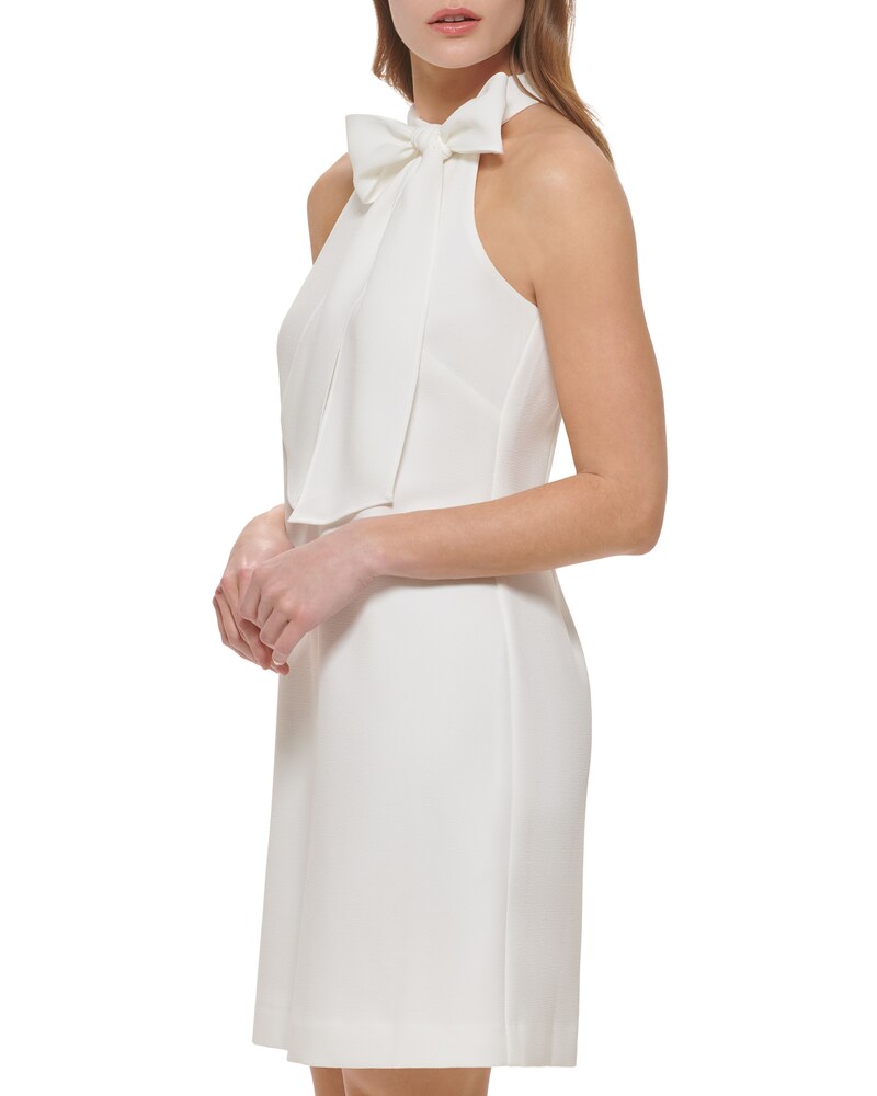 Vince Camuto Bow-Neck Dress Ivory ID-OSWQ2520