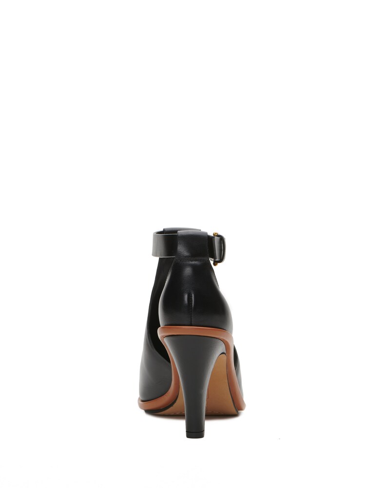Vince Camuto Frasper Peep Toe Shootie Black ID-PZVQ9084