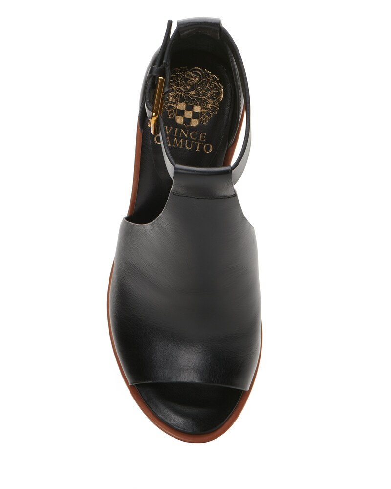 Vince Camuto Frasper Peep Toe Shootie Black ID-PZVQ9084