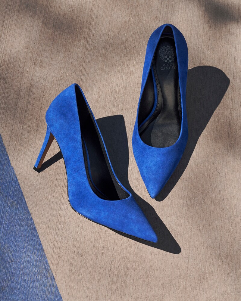 Vince Camuto Kehlia High-Heel Pump Cobalt Suede ID-QAYP0979