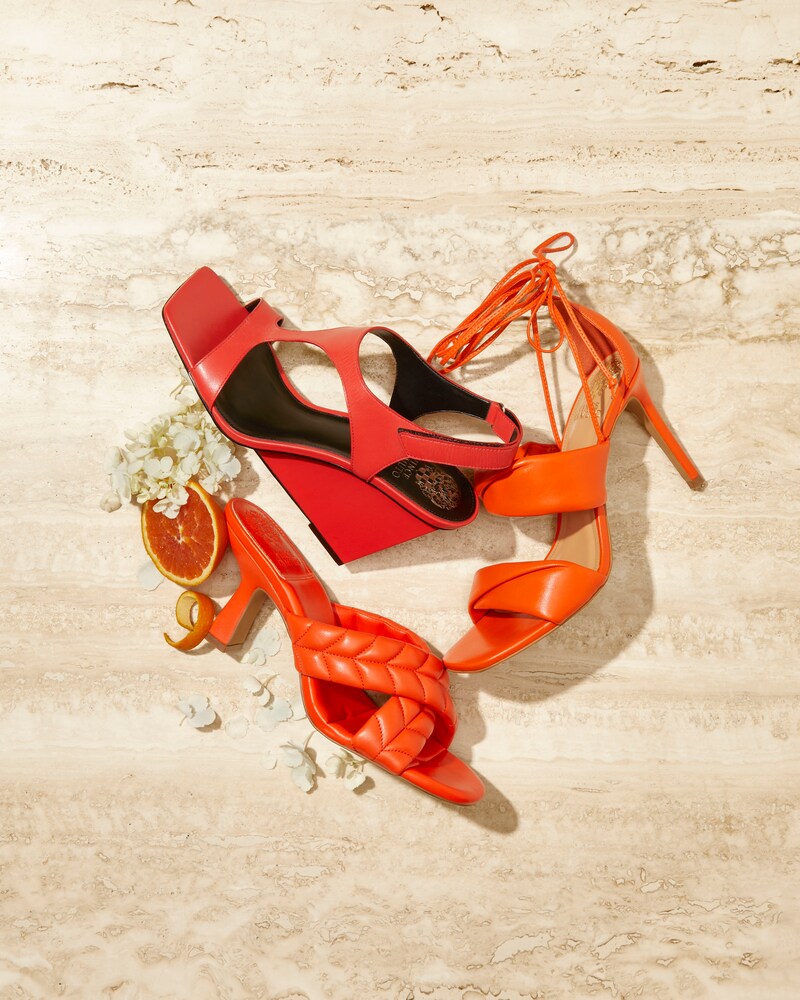 Vince Camuto Larahana Wedge Sandal Passion Red ID-QCQB2968