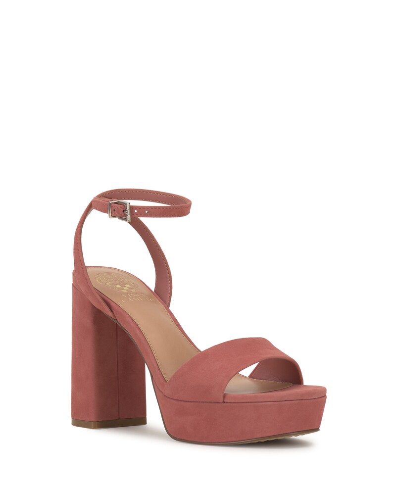 Vince Camuto Pendry Platform Sandal Rose Antico Suede ID-QFJQ1755