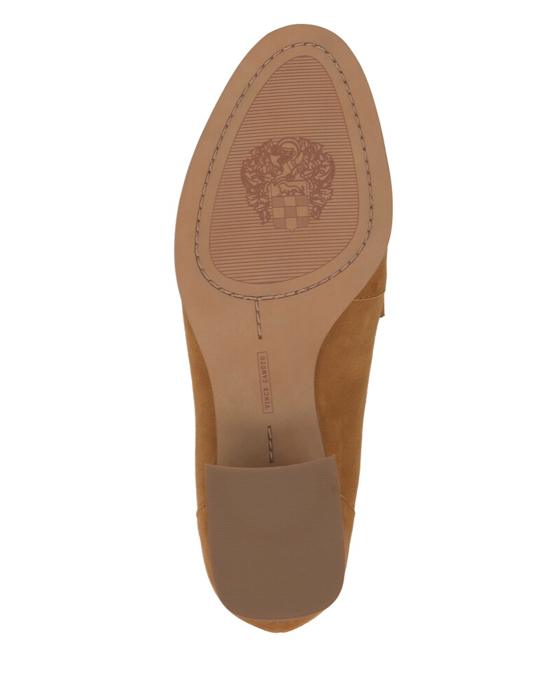 Vince Camuto Carissla Heeled Loafer Golden Rod Suede ID-QJUH6295