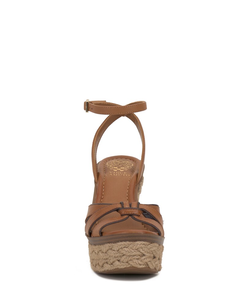 Vince Camuto Pelani Wedge Sandal Golden Walnut/Rootbeer ID-QUOV7516