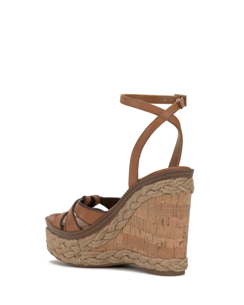 Vince Camuto Pelani Wedge Sandal Golden Walnut/Rootbeer ID-QUOV7516