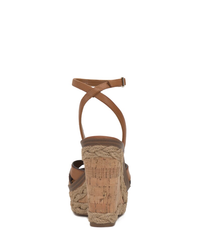 Vince Camuto Pelani Wedge Sandal Golden Walnut/Rootbeer ID-QUOV7516