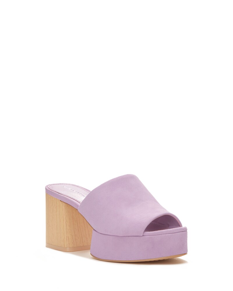 Vince Camuto Feshania Platform Mule Lavandar Haze ID-QYPX0743