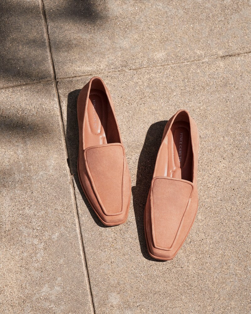 Vince Camuto Drananda Loafer Malva Suede ID-RJSJ1181