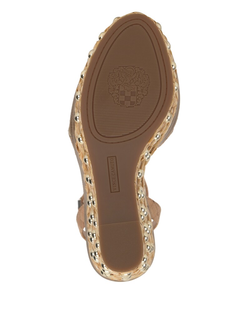 Vince Camuto Prenzie Platform Sandal Natural/Egyptian Gold ID-RKLG0658