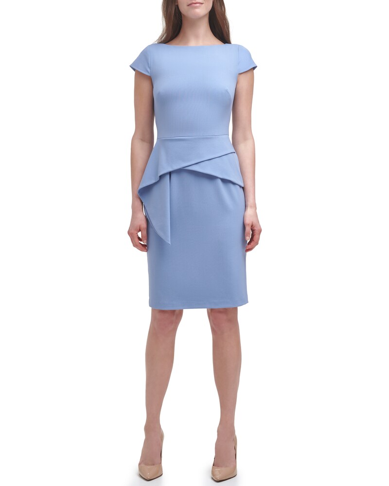 Vince Camuto Architectural-Peplum Sheath Peri ID-RNEQ2765