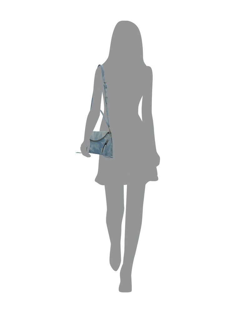 Vince Camuto Wayhn Crossbody Bag Acid Wash Denim ID-SGLV2663