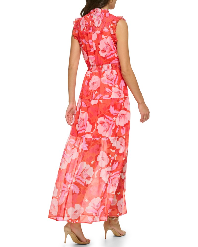 Vince Camuto Lace Fit-And-Flare Dress Red ID-SOEH4002