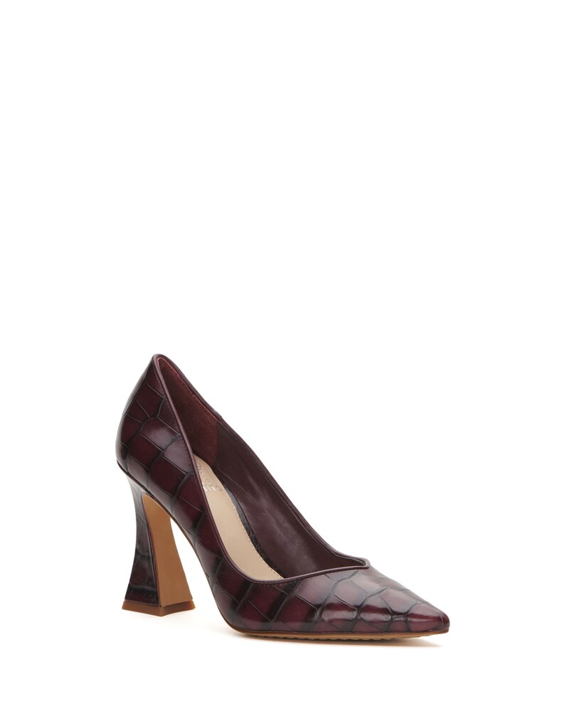 Vince Camuto Akenta Pump Deep Plum Croc Print ID-SOVD8706
