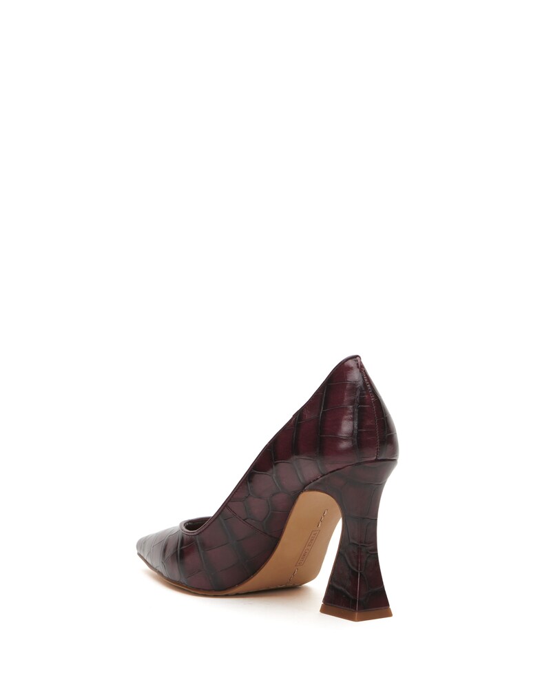 Vince Camuto Akenta Pump Deep Plum Croc Print ID-SOVD8706