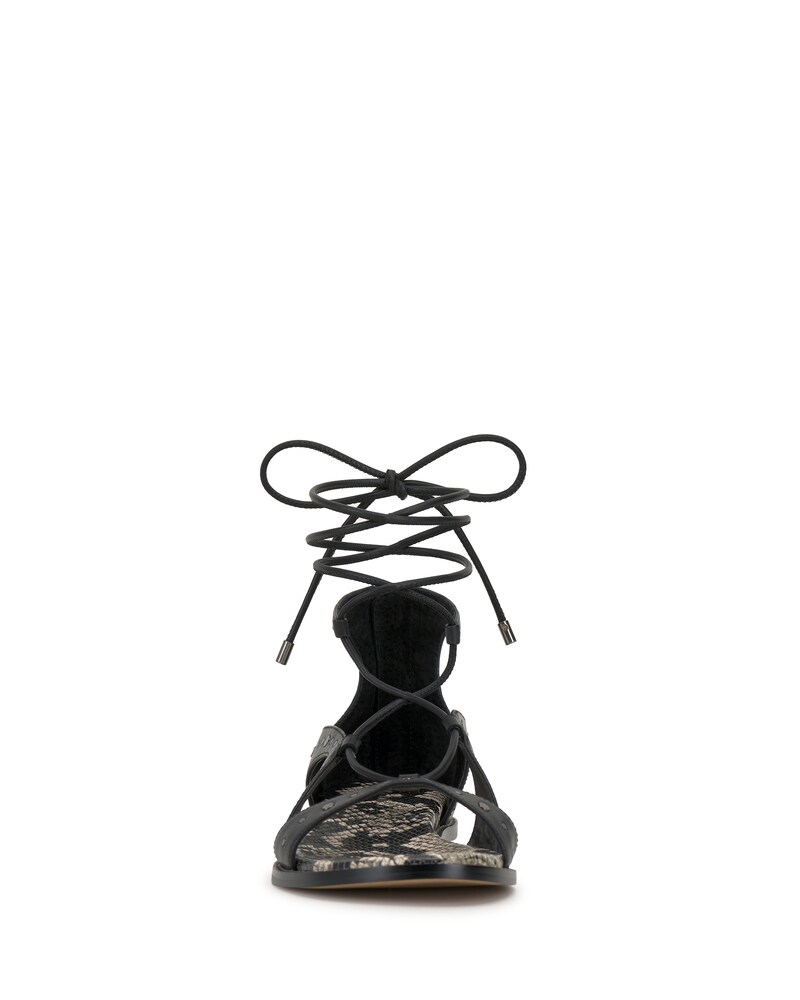 Vince Camuto Dawnicee Sandal Black/Warm Vanilla ID-SWAH2341