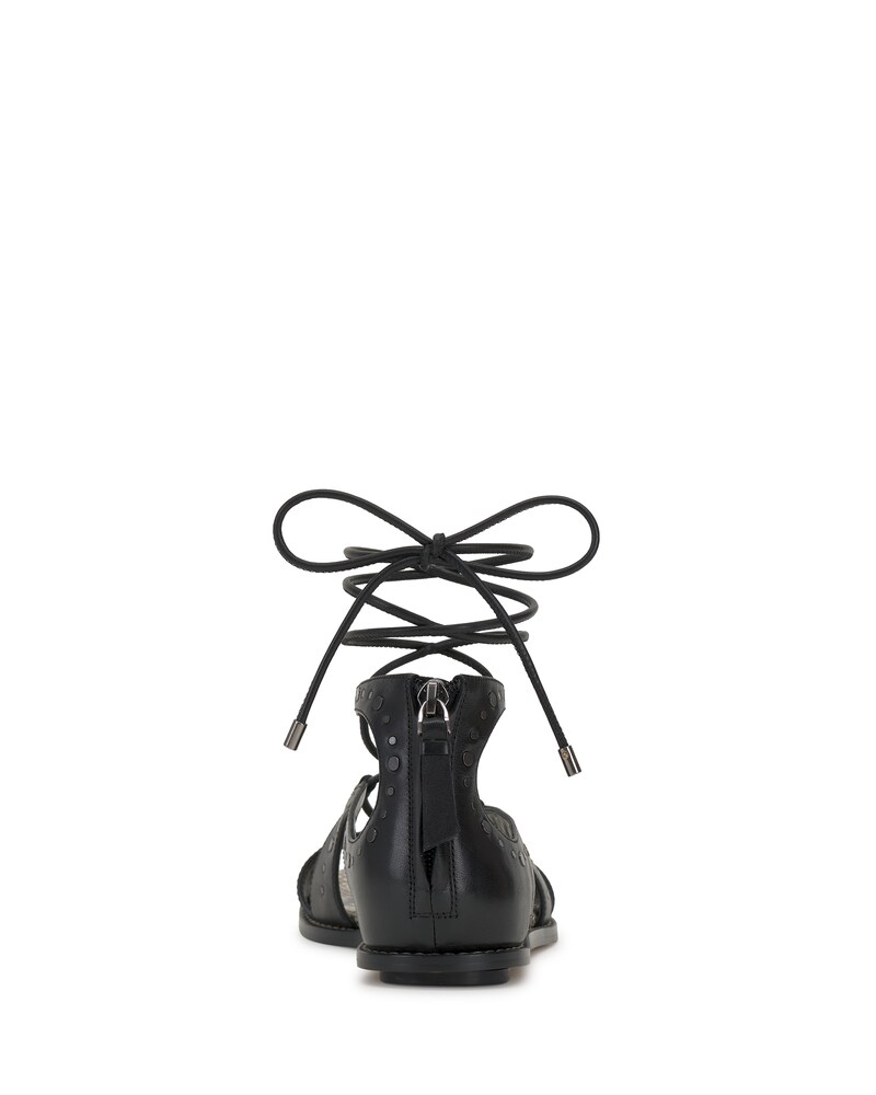 Vince Camuto Dawnicee Sandal Black/Warm Vanilla ID-SWAH2341