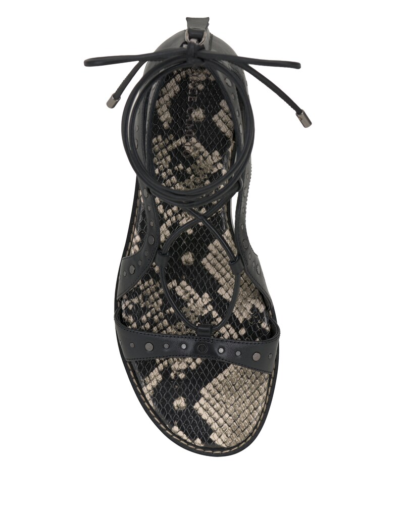Vince Camuto Dawnicee Sandal Black/Warm Vanilla ID-SWAH2341