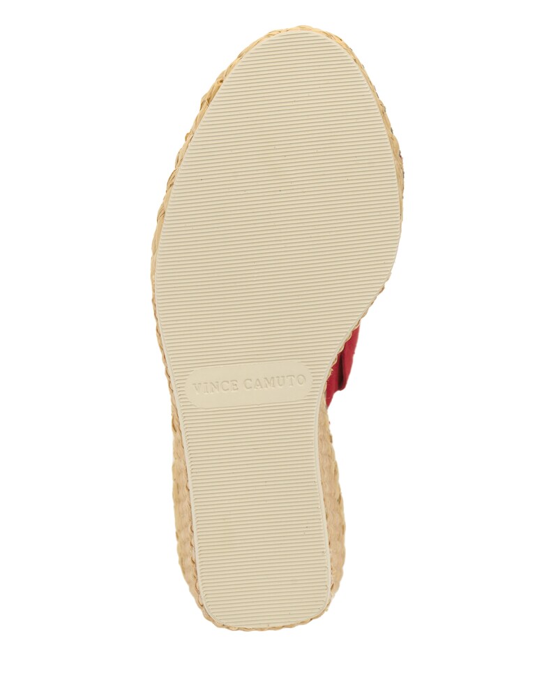 Vince Camuto Brissia Wedge Mule Cherry Suede ID-SWYW1649