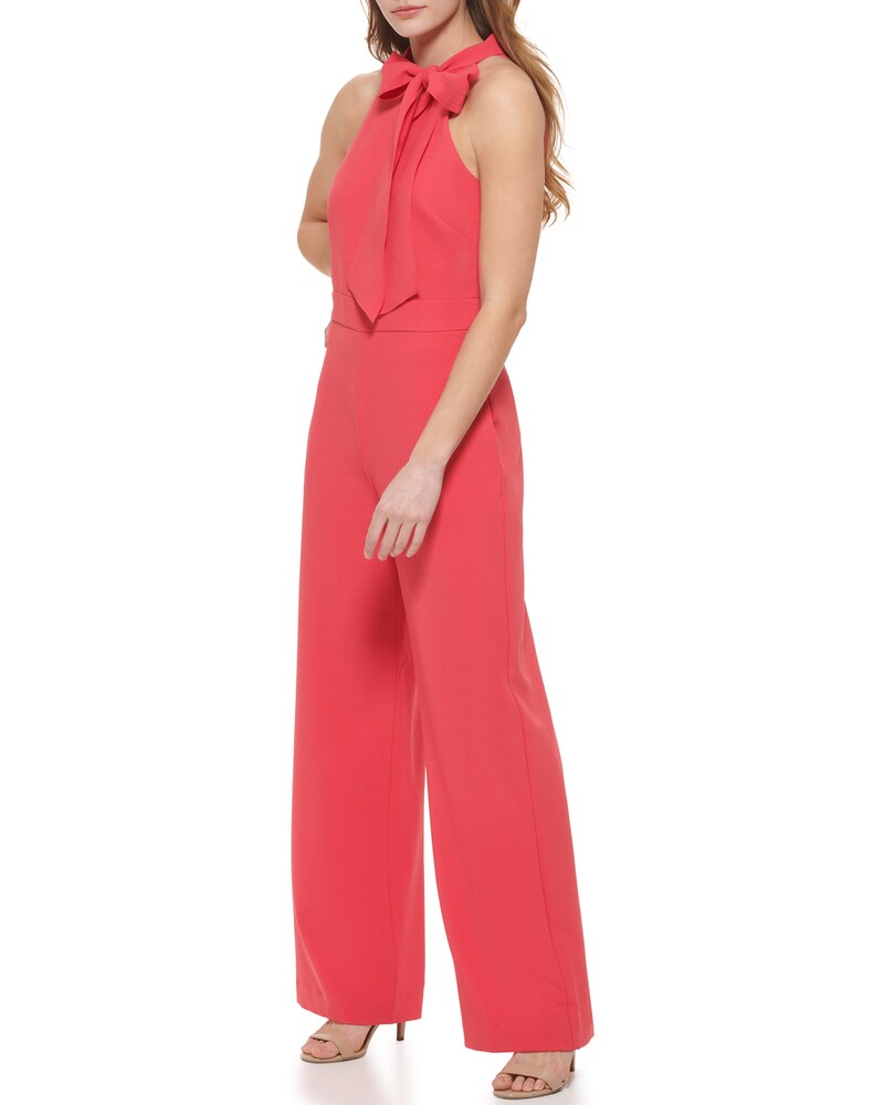 Vince Camuto Bow-Neck Halter Jumpsuit Coral ID-TGTT1941