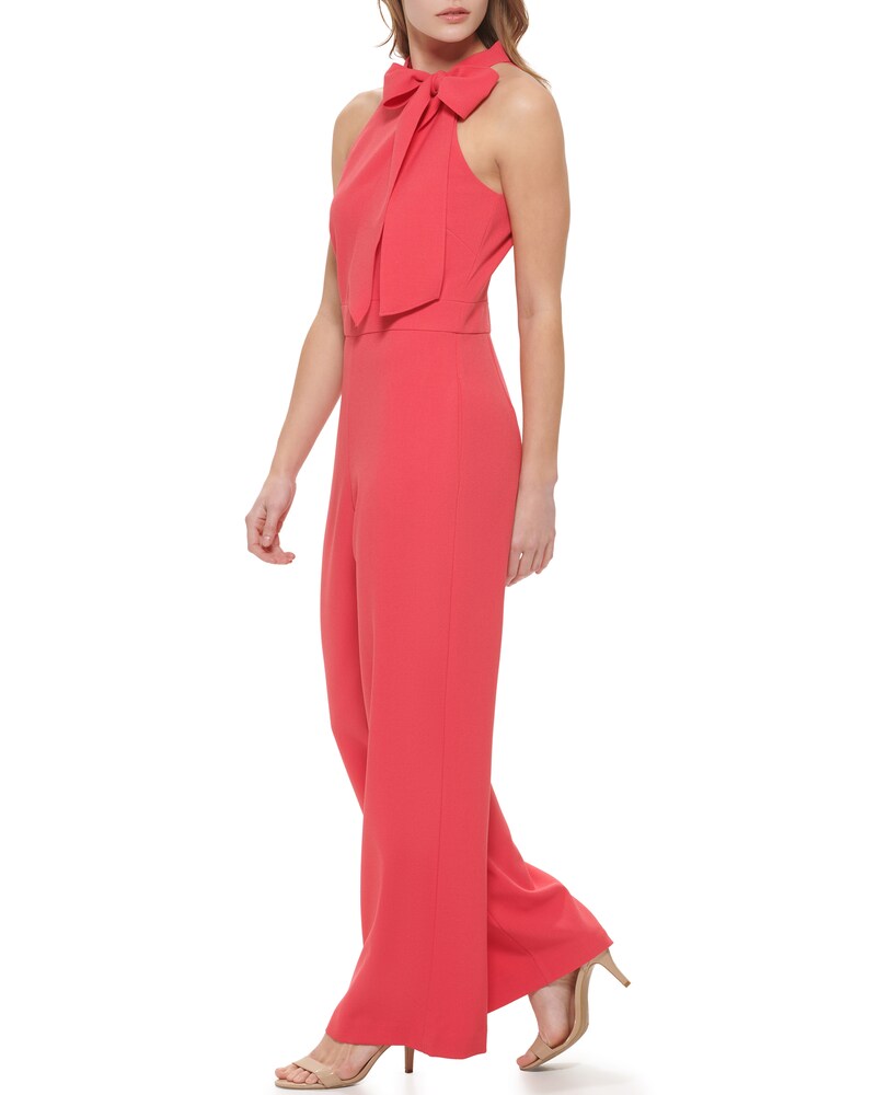 Vince Camuto Bow-Neck Halter Jumpsuit Coral ID-TGTT1941