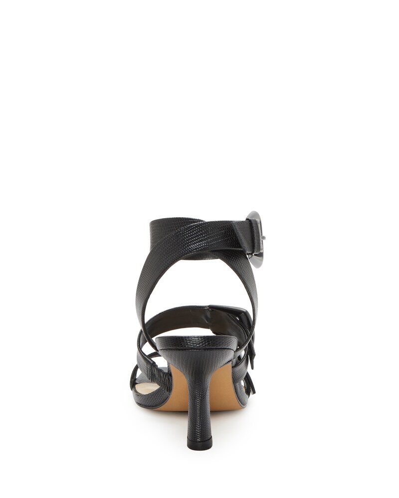 Vince Camuto Jeminstie Sandal Black Snake Print ID-TKSO7925