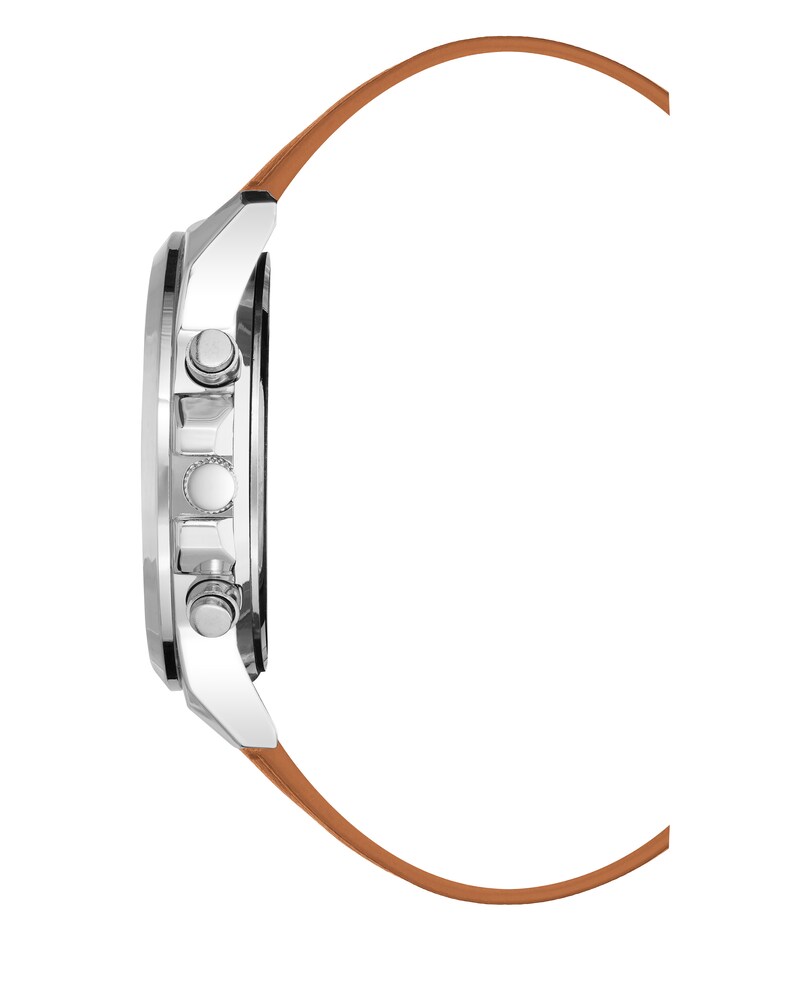 Vince Camuto Multifunction Faux Leather Band Watch Brown ID-TNTC3220