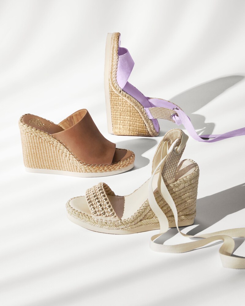 Vince Camuto Brissia Wedge Mule Tortilla ID-TQPO6354