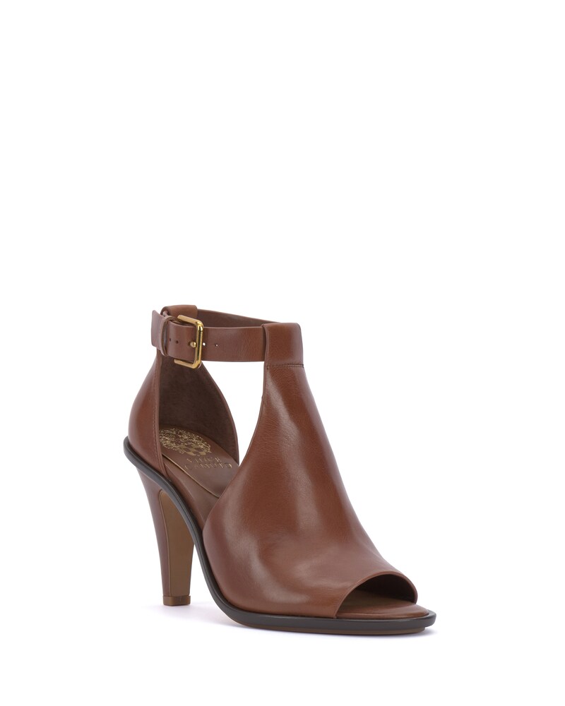 Vince Camuto Frasper Peep Toe Shootie Cocoa Biscuit ID-UCUX1994