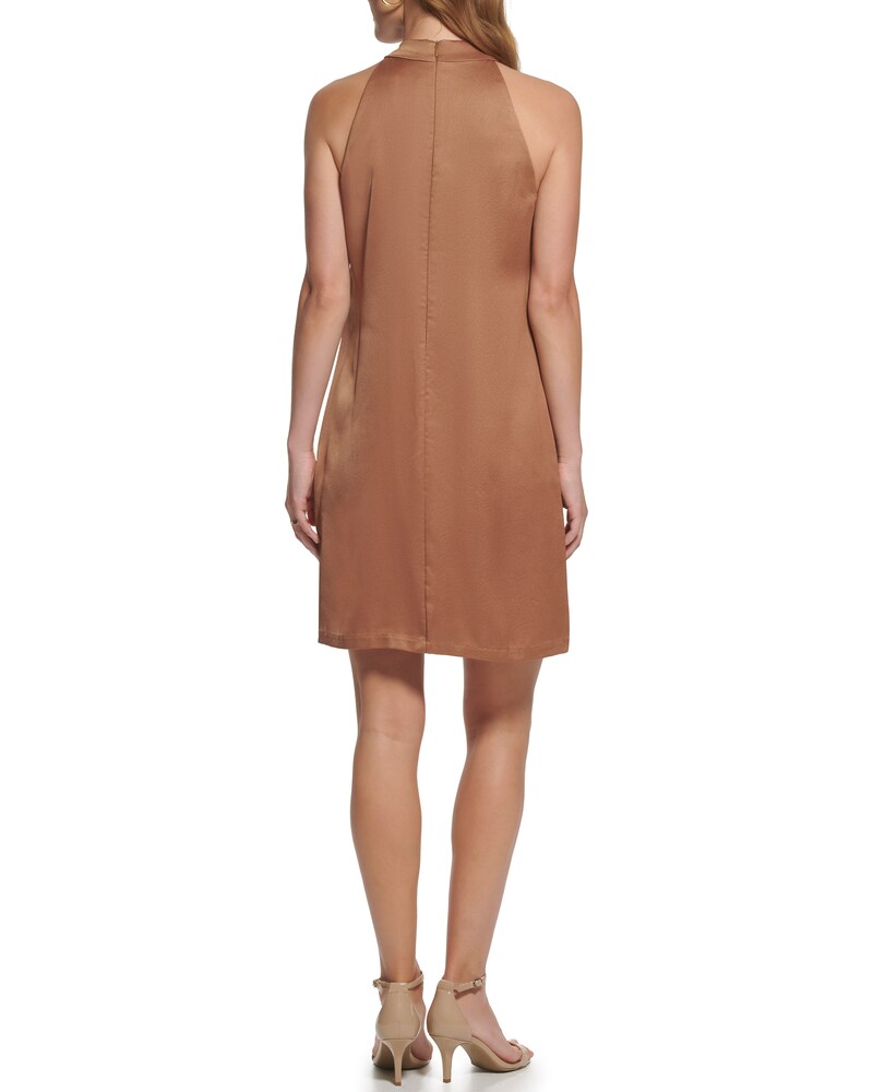 Vince Camuto Bow-Neck Dress Bronze ID-UFCA4938