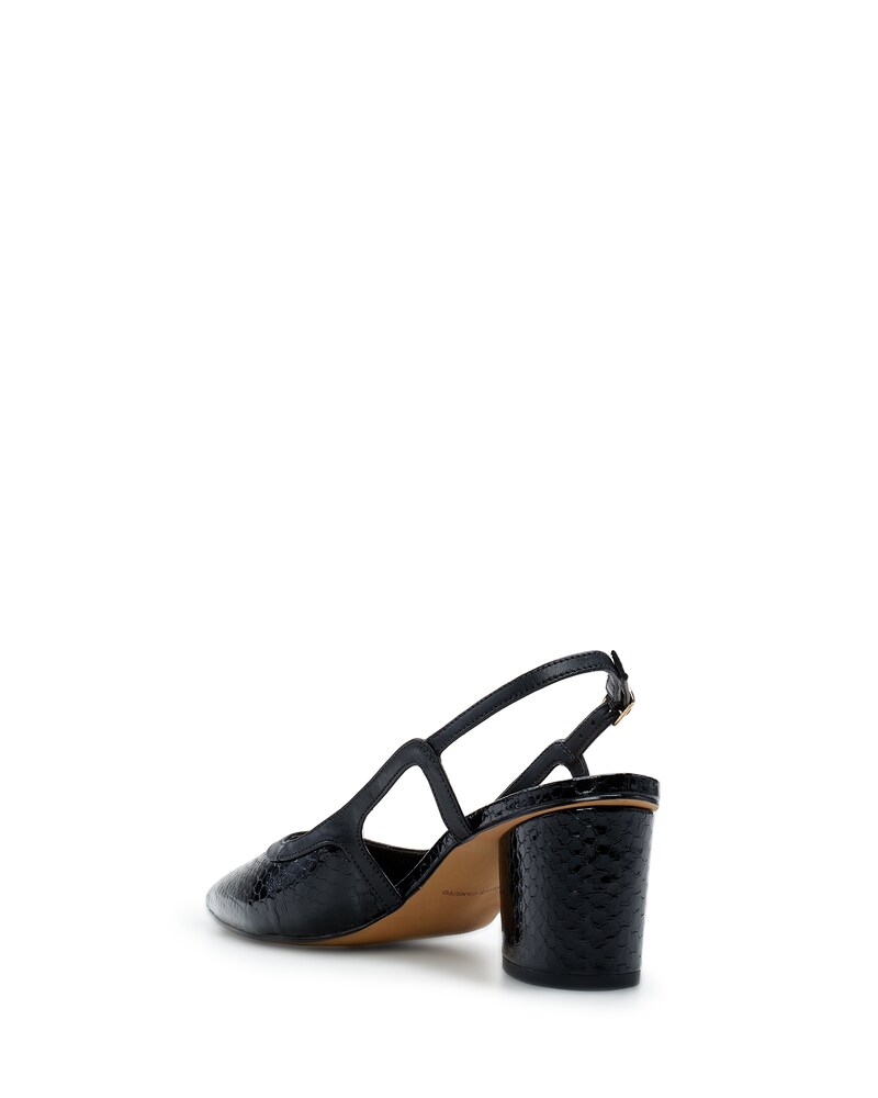 Vince Camuto Stellin Slingback Black Snake Print ID-UHRS6254
