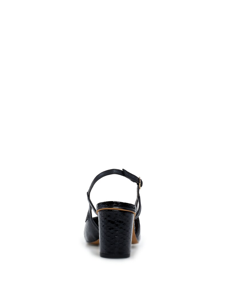 Vince Camuto Stellin Slingback Black Snake Print ID-UHRS6254