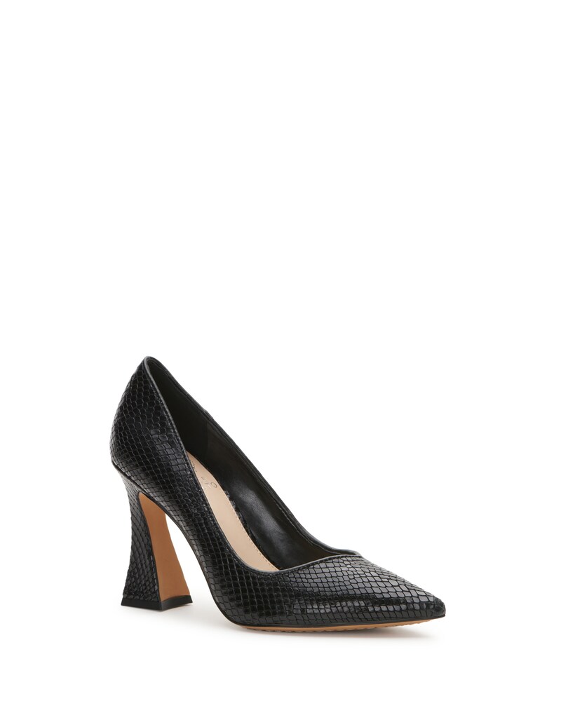 Vince Camuto Akenta Pump Black Snake Print ID-UJJB1866