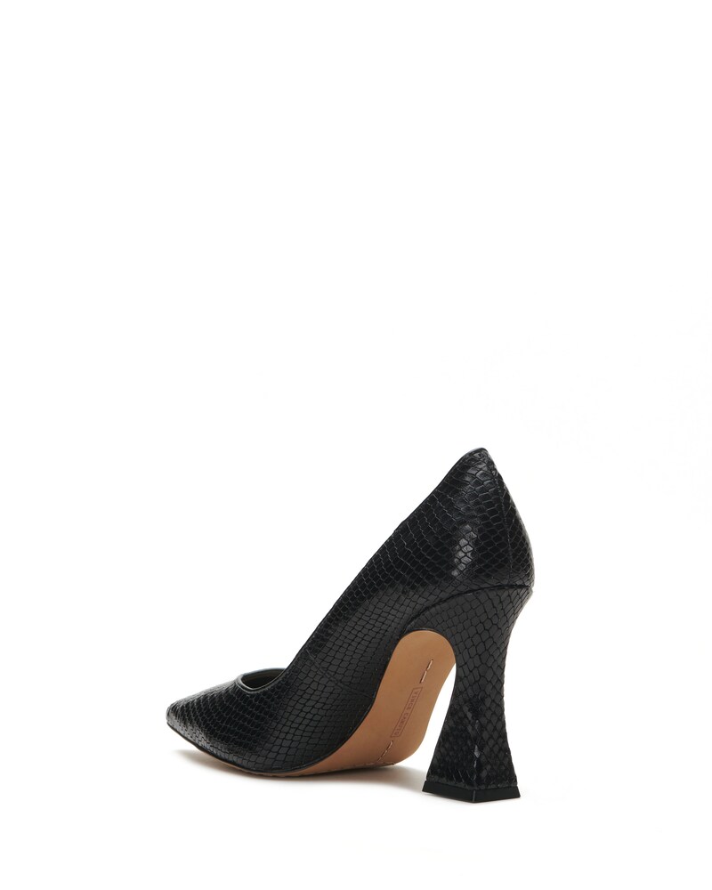 Vince Camuto Akenta Pump Black Snake Print ID-UJJB1866
