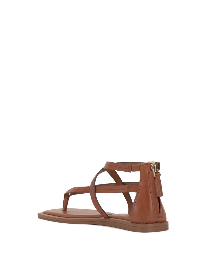 Vince Camuto Brenndie Flat Sandal Warm Caramel ID-UMVV2269