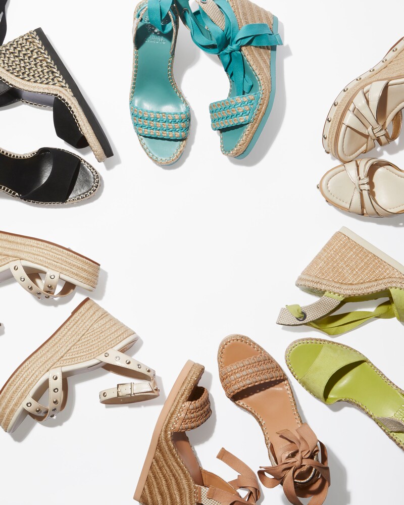 Vince Camuto Brisshel Wedge Sandal Seashore/Multi ID-UOLB1382