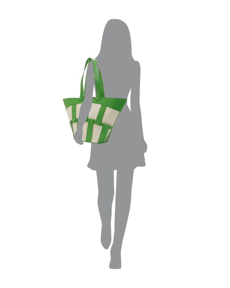 Vince Camuto Mkenz Tote Green Oasis/Warm Vanilla ID-URSA3355