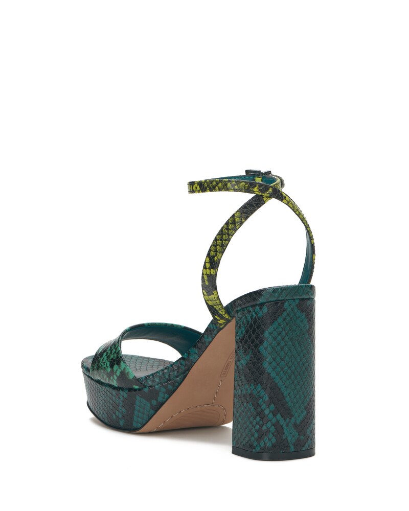 Vince Camuto Pendry Platform Sandal Ocean Acid Lime Quetzal Green ID-UTLL8393