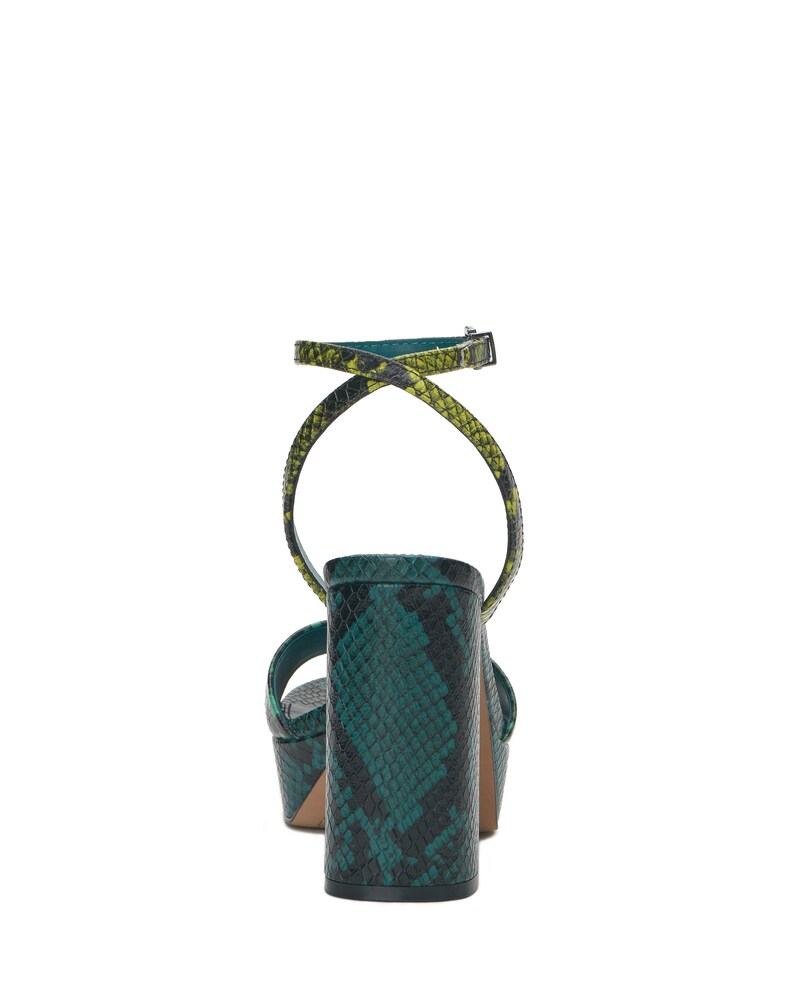 Vince Camuto Pendry Platform Sandal Ocean Acid Lime Quetzal Green ID-UTLL8393