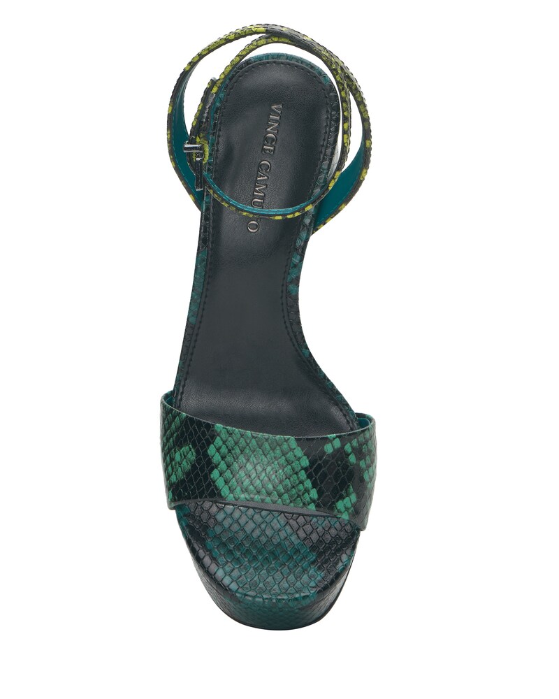 Vince Camuto Pendry Platform Sandal Ocean Acid Lime Quetzal Green ID-UTLL8393