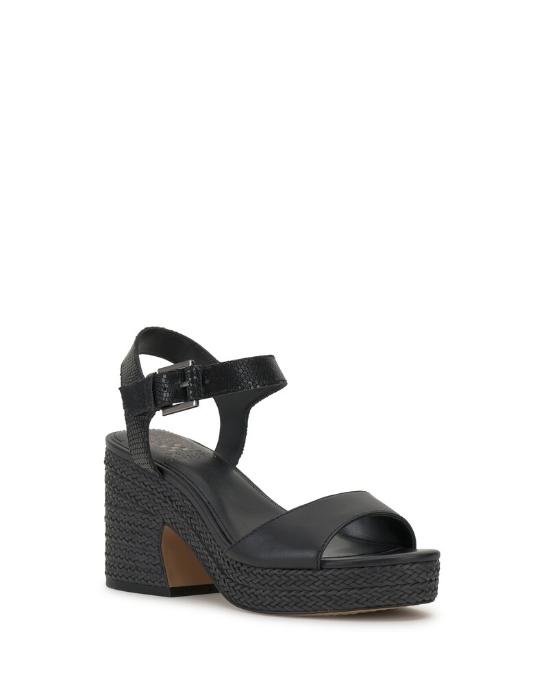 Vince Camuto Ranneli Platform Sandal Black ID-UYPC4380