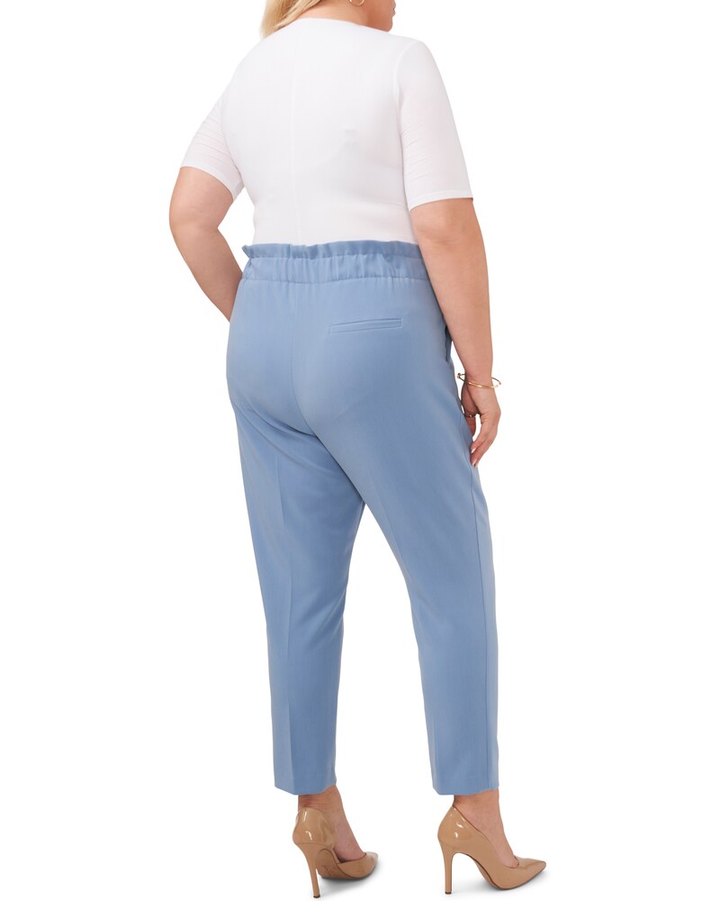 Vince Camuto Belted Cropped Trousers (Plus Size) Blue Shadow ID-VBBM0519