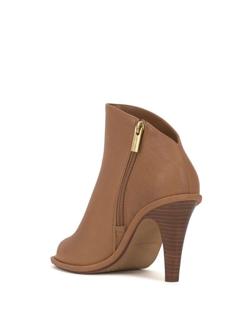 Vince Camuto Finndaya Peep-Toe Bootie Light Cognac ID-VHWP1183