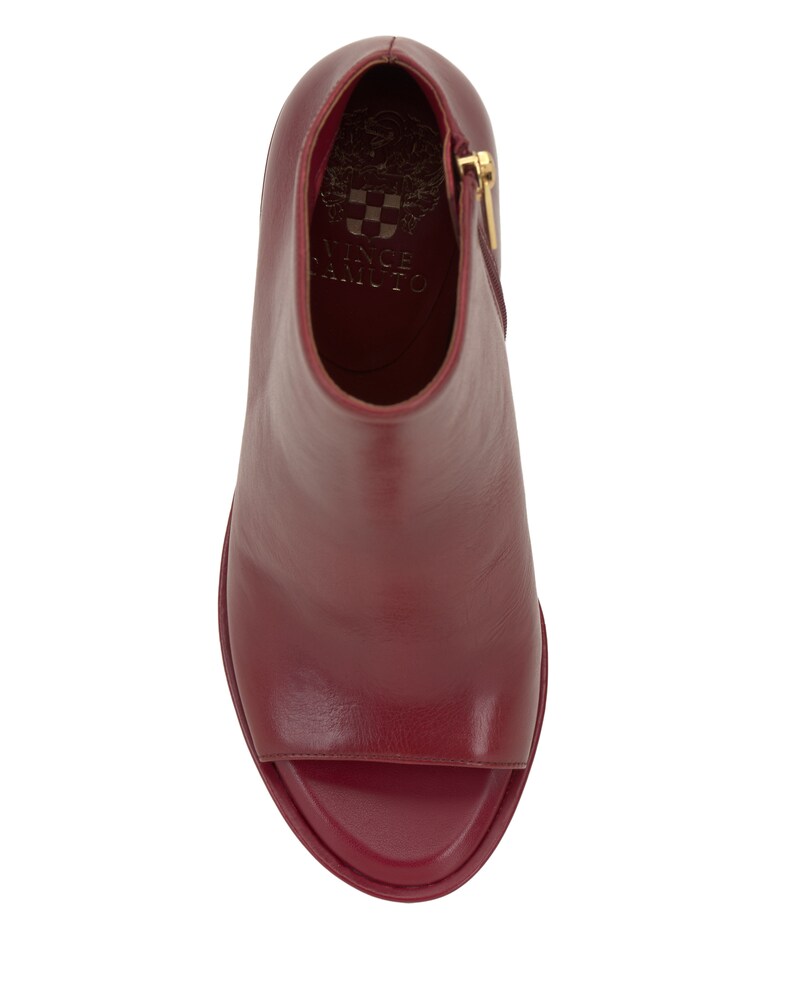 Vince Camuto Finndaya Peep-Toe Bootie Red Currant ID-VRMN5588