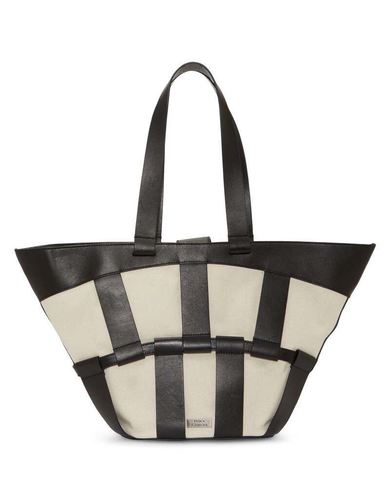 Vince Camuto Mkenz Tote Black/Warm Vanilla ID-VTEF5174