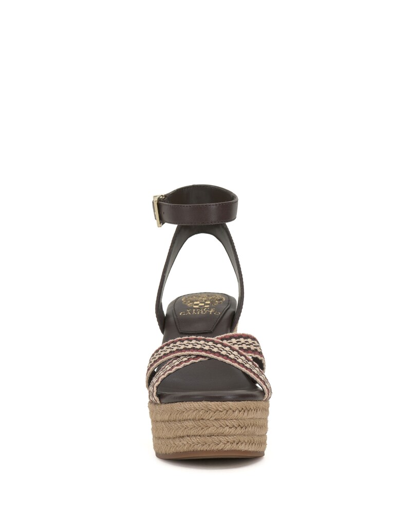 Vince Camuto Fettanas Wedge Sandal Dark Brown ID-VUIR8533