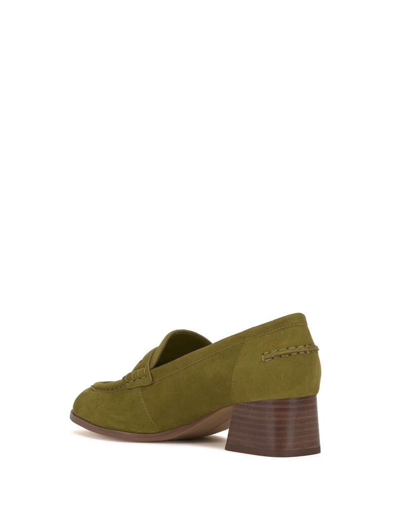 Vince Camuto Carissla Heeled Loafer Moss Suede ID-WJXB7248