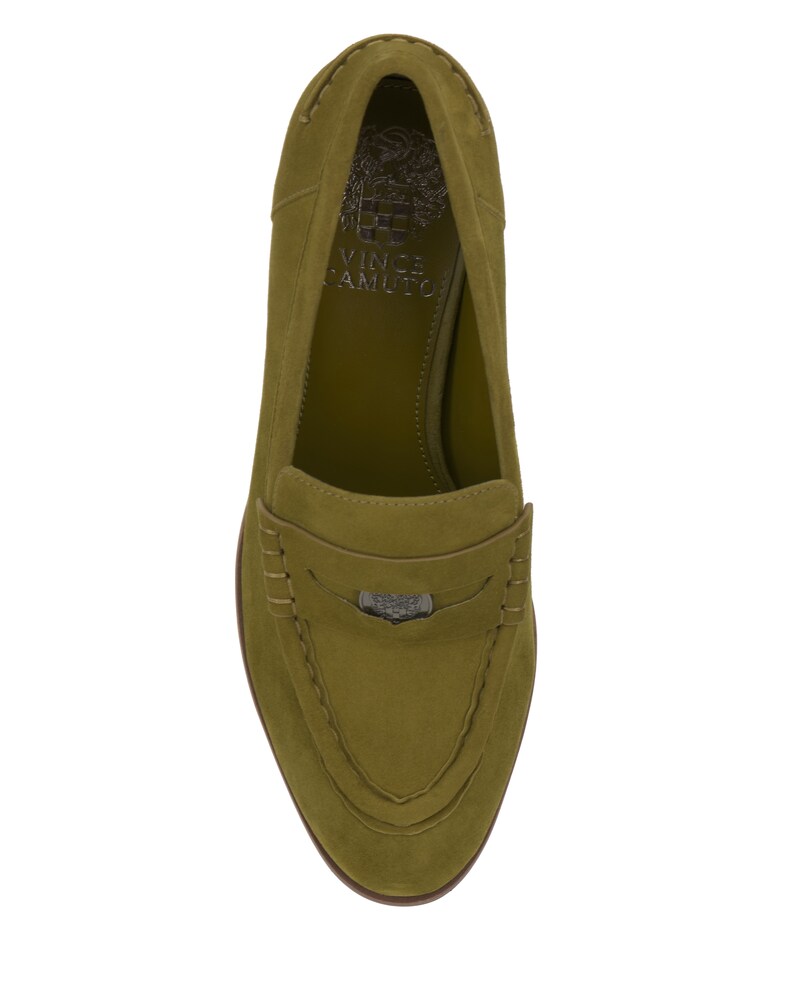 Vince Camuto Carissla Heeled Loafer Moss Suede ID-WJXB7248