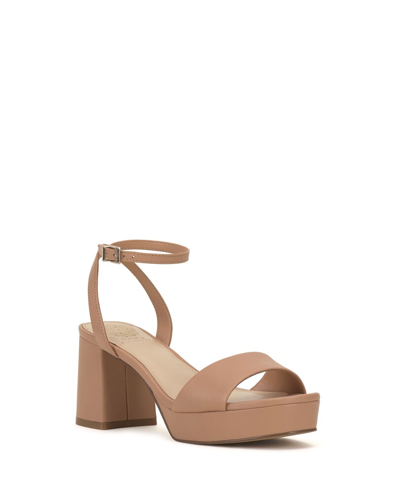 Vince Camuto Pendreya Platform Sandal Open Beige ID-WTAL9122